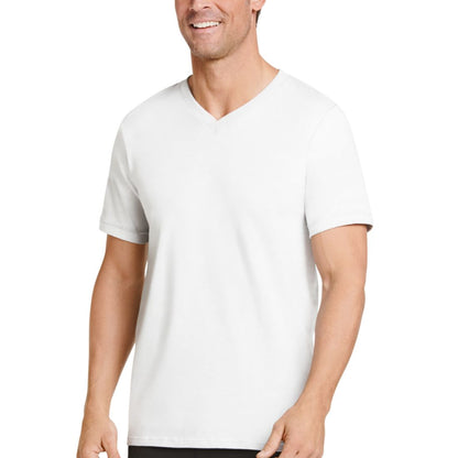 Jockey Men's Big & Tall Classic Tagless V-Neck Undershirt 2-pack