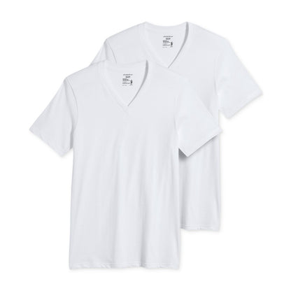 Jockey Men's Big & Tall Classic Tagless V-Neck Undershirt 2-pack