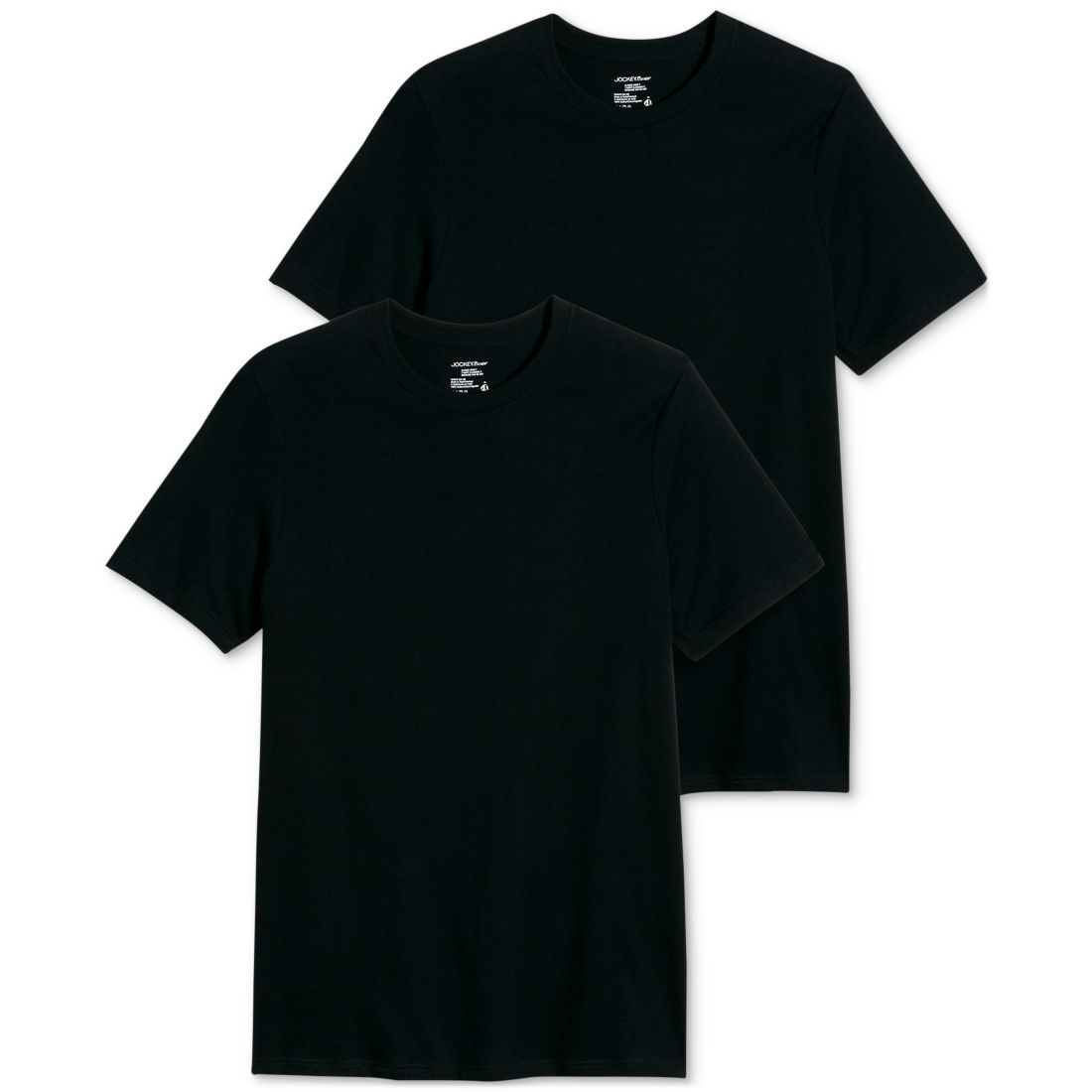 Men's Big and Tall Classic Crew Neck Undershirts, Pack of 2