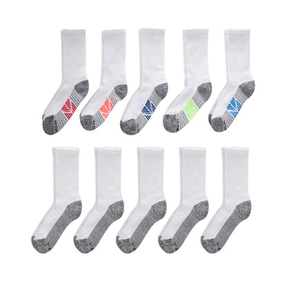 Big Boys Ultimate Crew Socks, Pack of 10