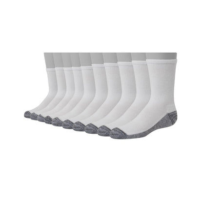Big Boys Ultimate Crew Socks, Pack of 10