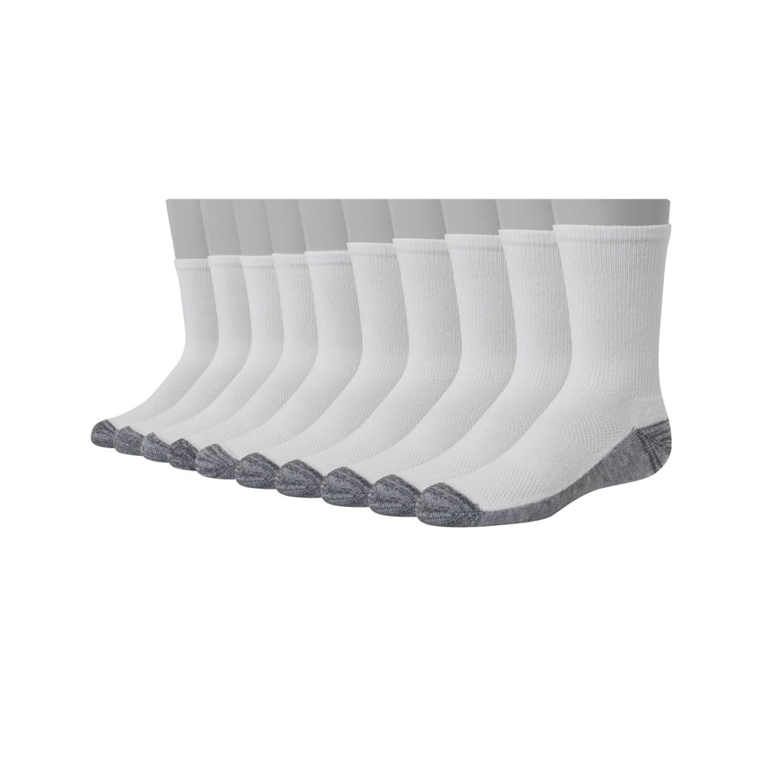 Big Boys Ultimate Crew Socks, Pack of 10