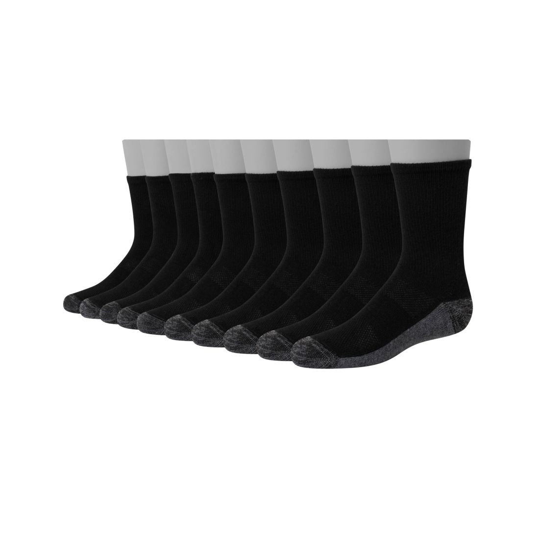 Big Boys Ultimate Crew Socks, Pack of 10