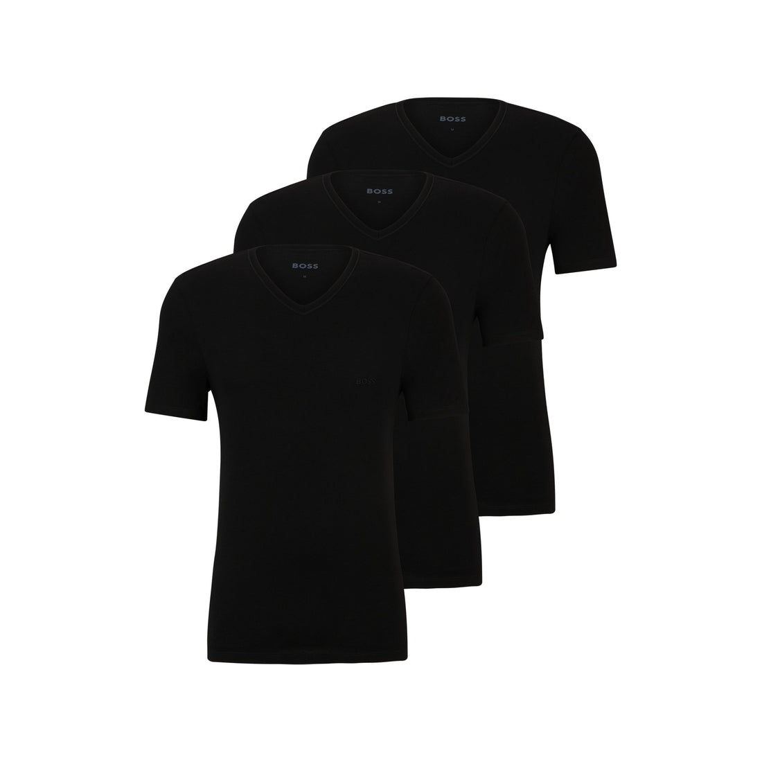 Three-pack of V-neck T-shirts in cotton jersey
