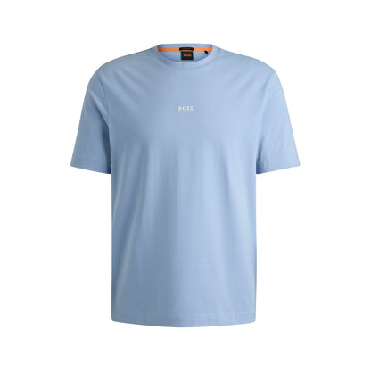 Relaxed-fit T-shirt in stretch cotton with logo print