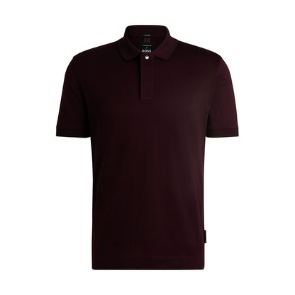 Porsche x BOSS striped cotton-jacquard polo shirt with tipped collar