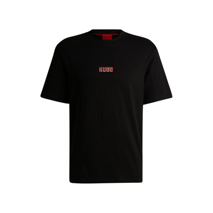 Relaxed-fit T-shirt in cotton with large rear logos