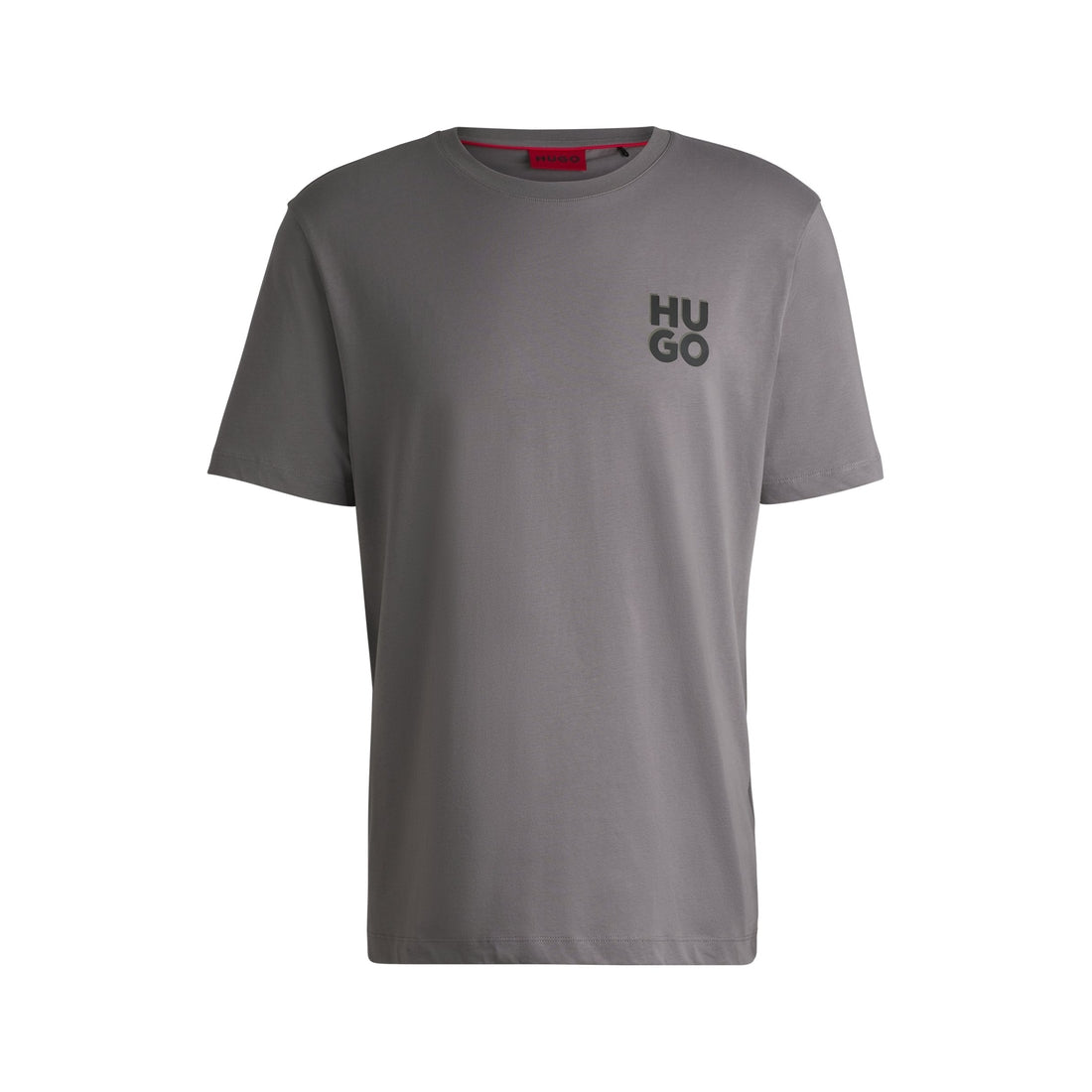 Cotton-jersey T-shirt with stacked logo print