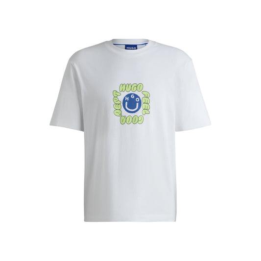 Cotton-jersey T-shirt with seasonal prints