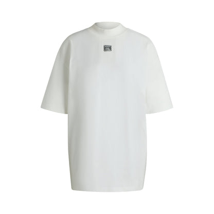 Cotton-jersey T-shirt with stacked logo
