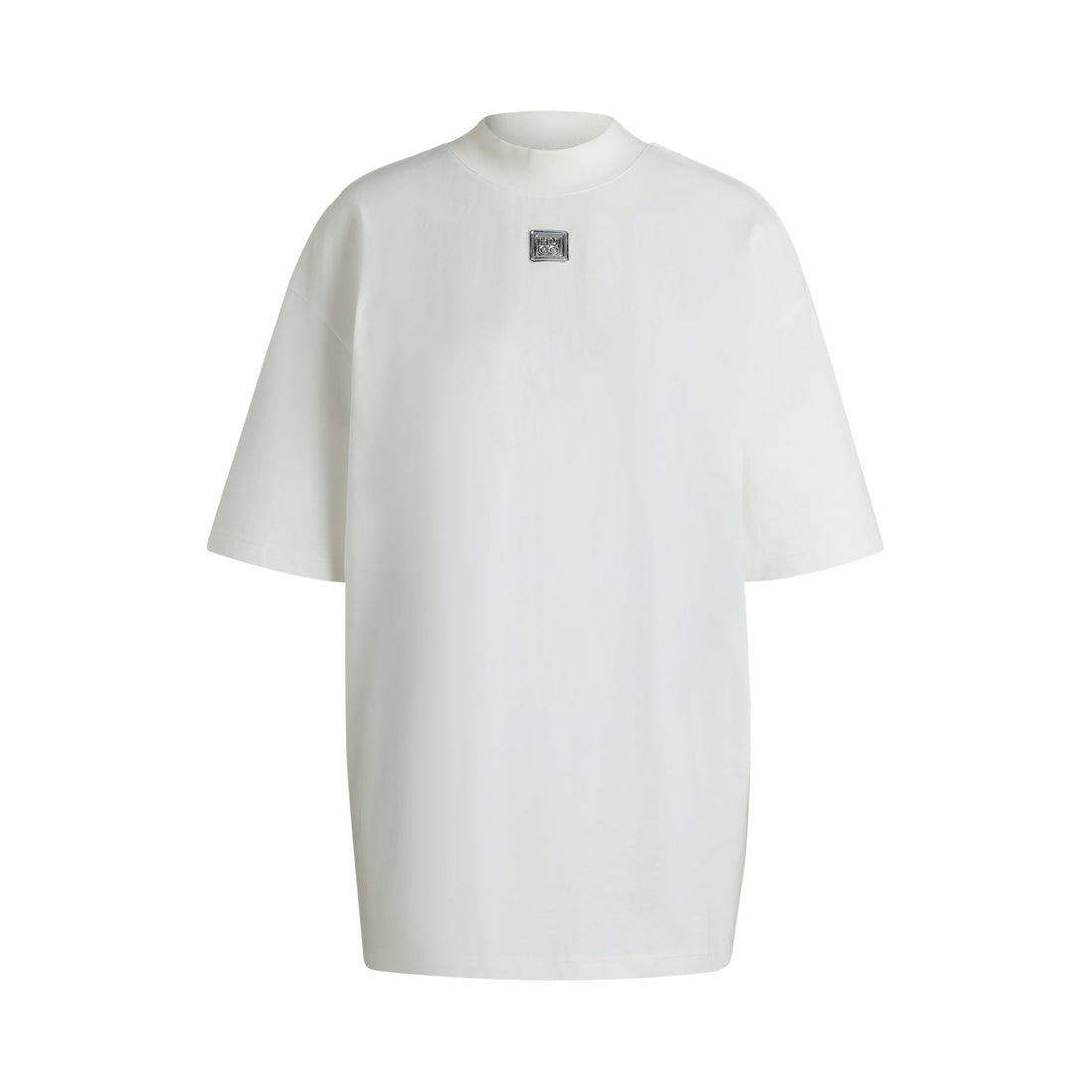 Cotton-jersey T-shirt with stacked logo