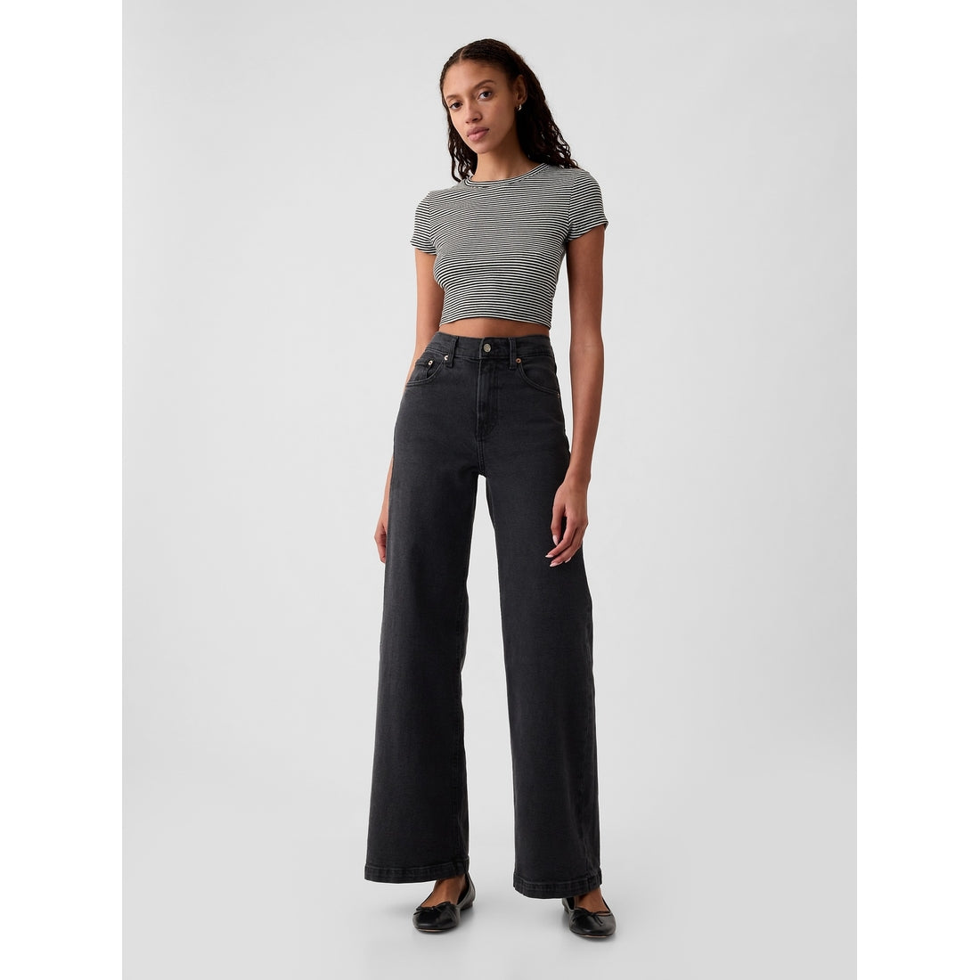 Women's High Rise Stride Wide-Leg Jeans
