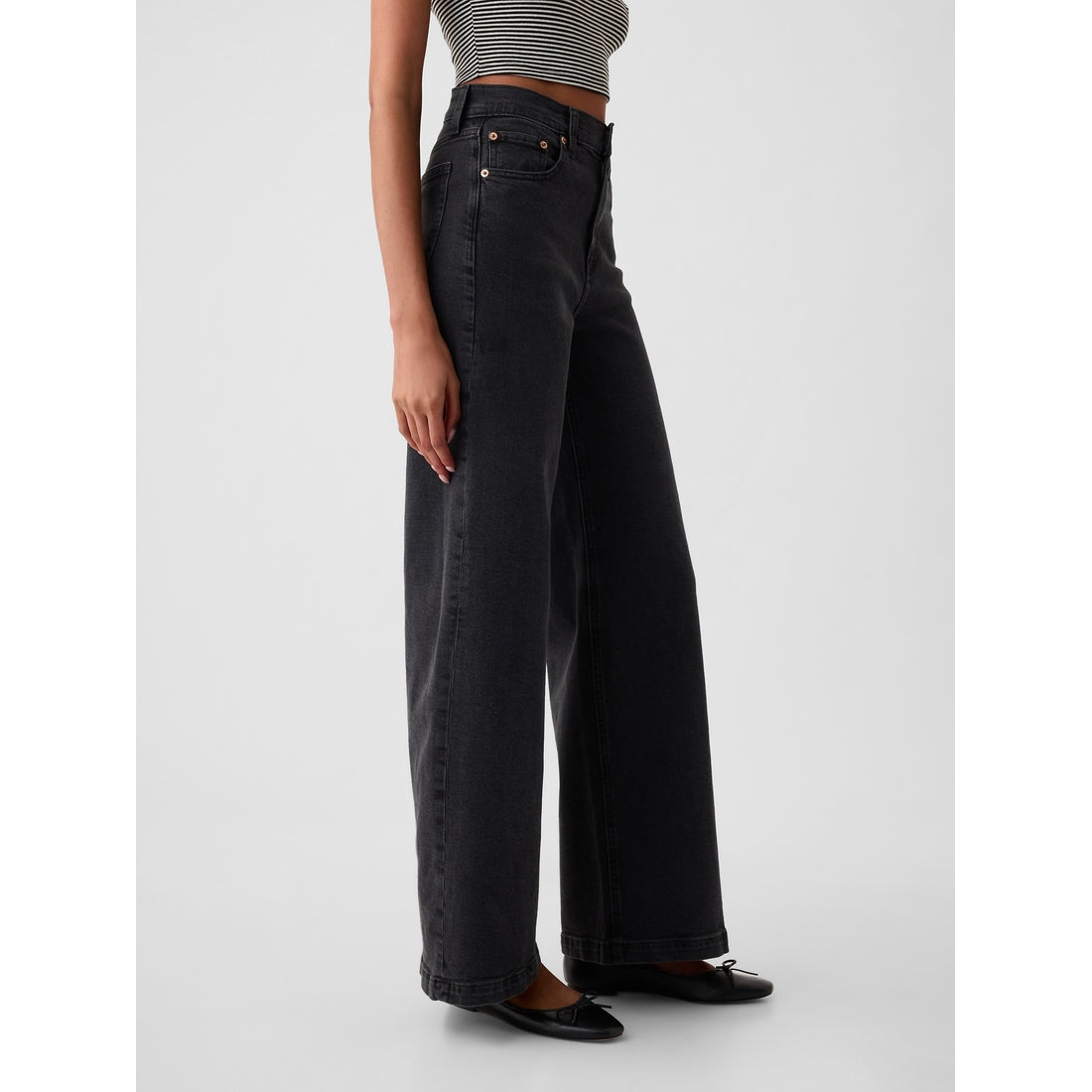 Women's High Rise Stride Wide-Leg Jeans