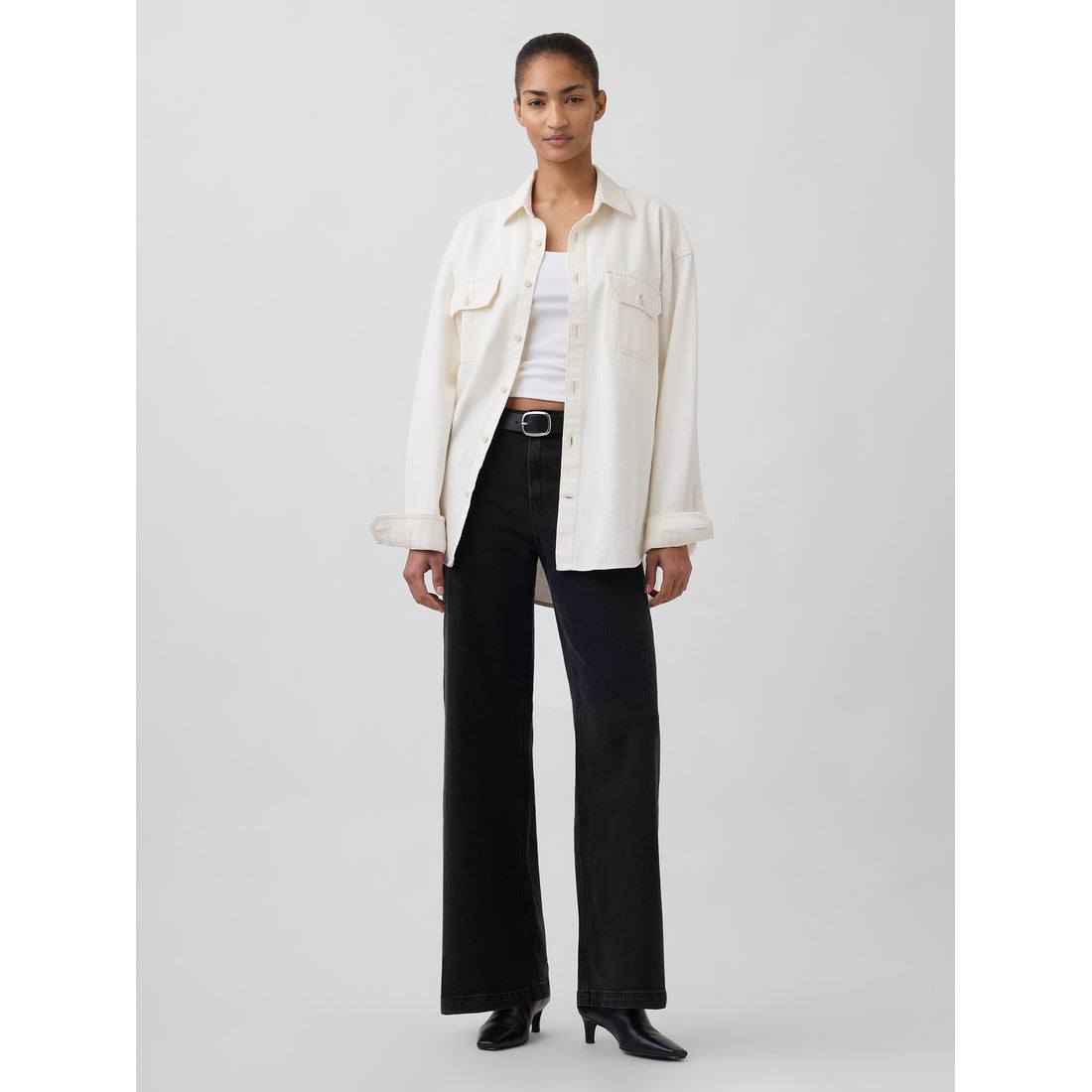 Women's High Rise Stride Wide-Leg Jeans