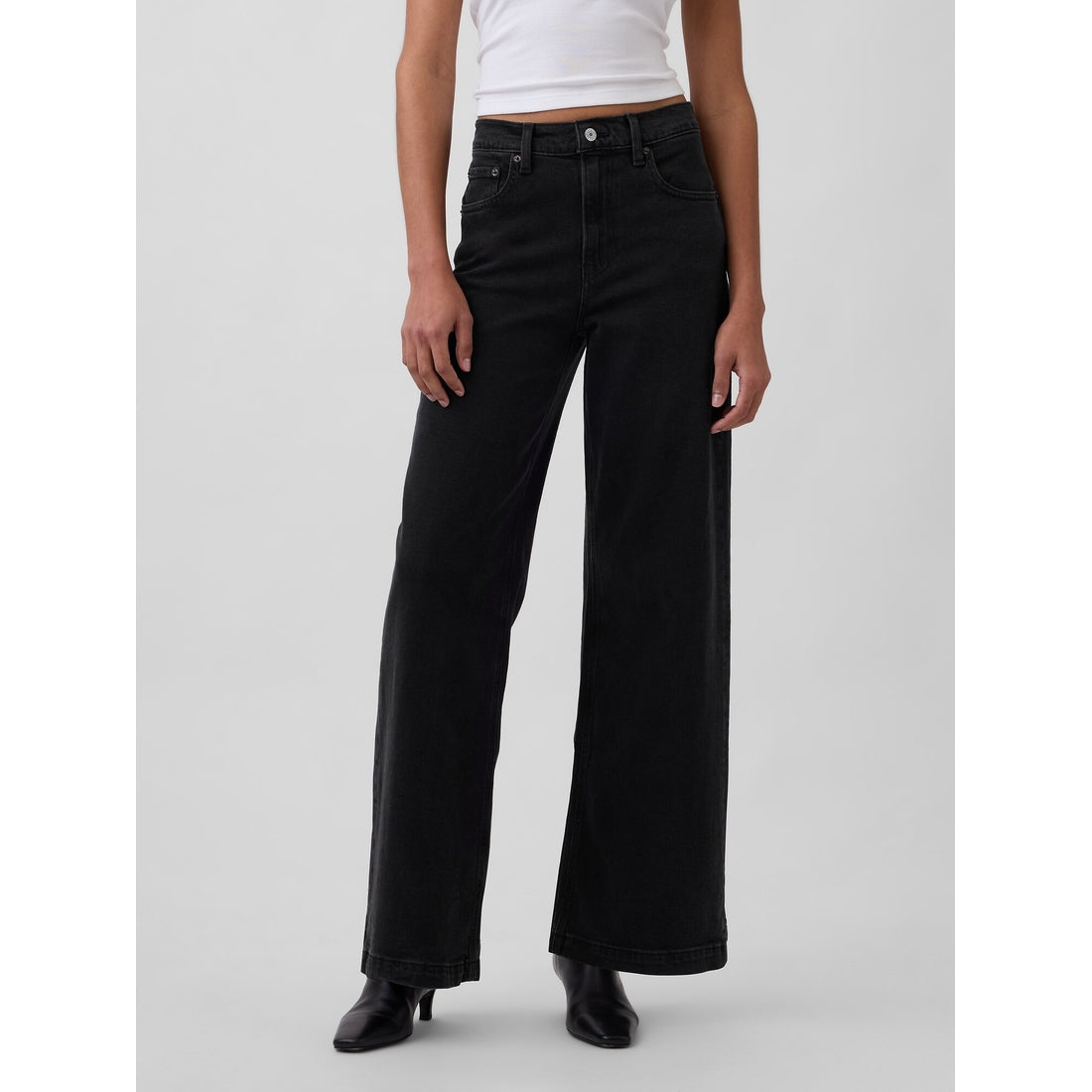 Women's High Rise Stride Wide-Leg Jeans
