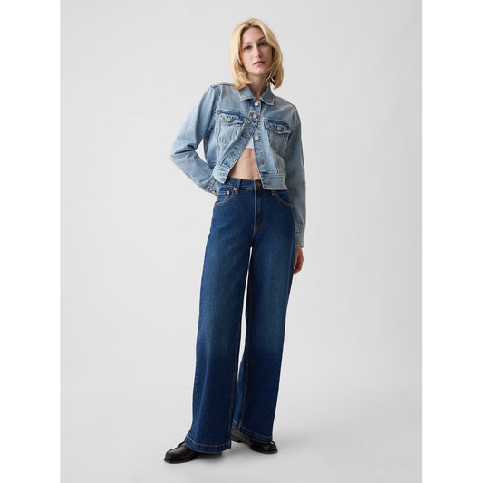 Women's High Rise Stride Wide-Leg Jeans