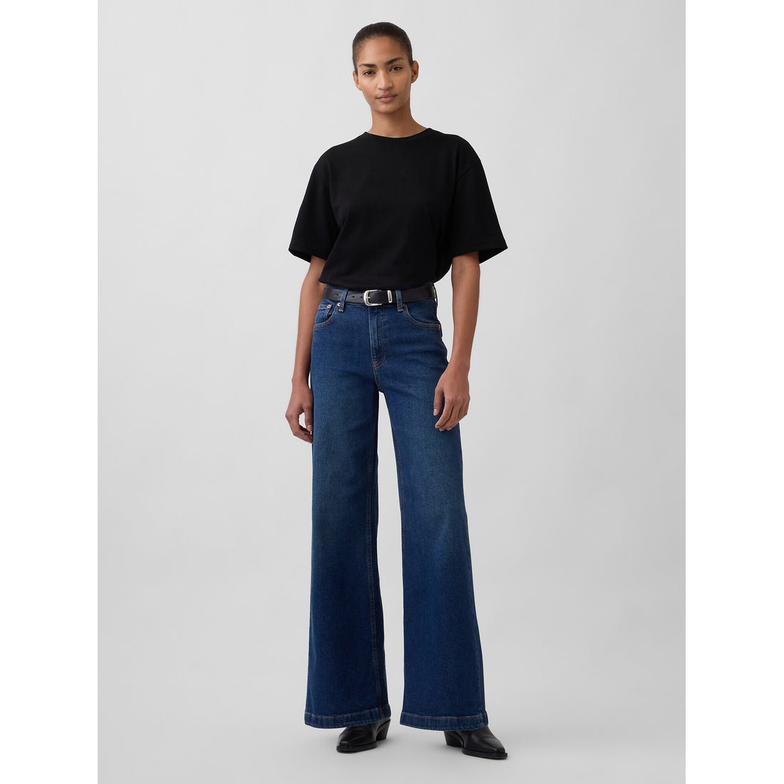 Women's High Rise Stride Wide-Leg Jeans