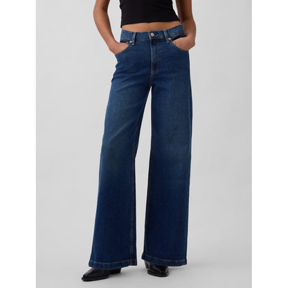 Women's High Rise Stride Wide-Leg Jeans