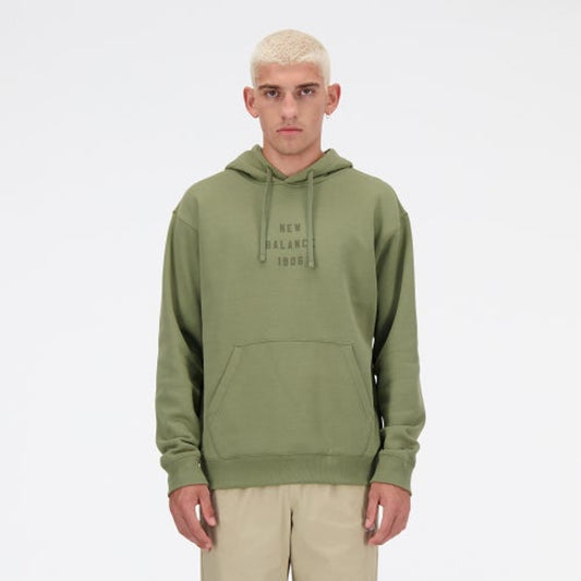 New Balance Mens New Balance Iconic Collegiate Graphic Hoodie