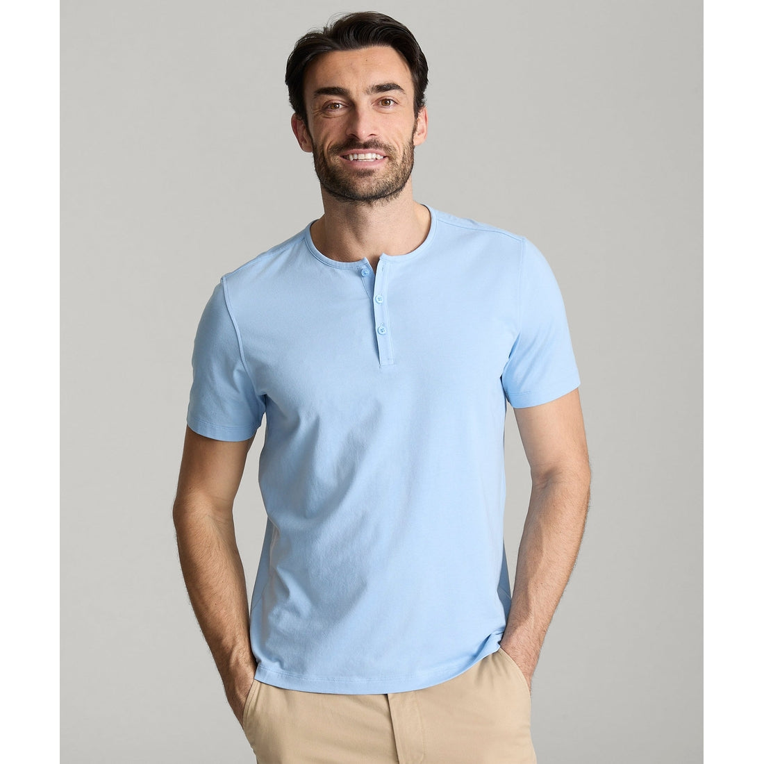EcoSoft™ Short-Sleeve Henley