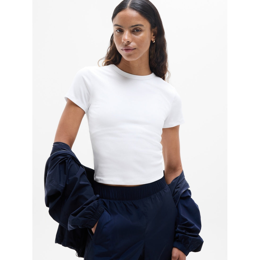 Women's Signature Rib Crop Tee