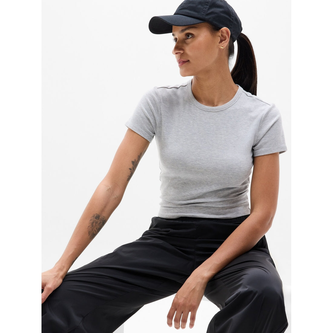 Women's Signature Rib Crop Tee