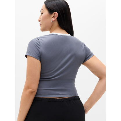 Women's Signature Rib Crop Tee
