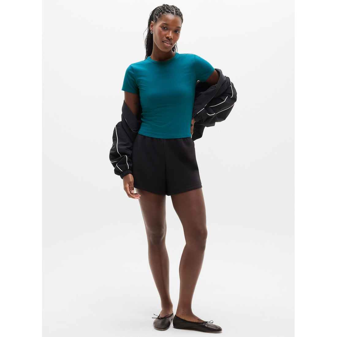 Women's Signature Rib Crop Tee