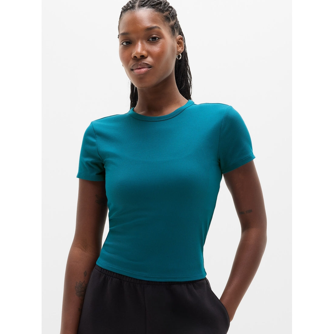 Women's Signature Rib Crop Tee