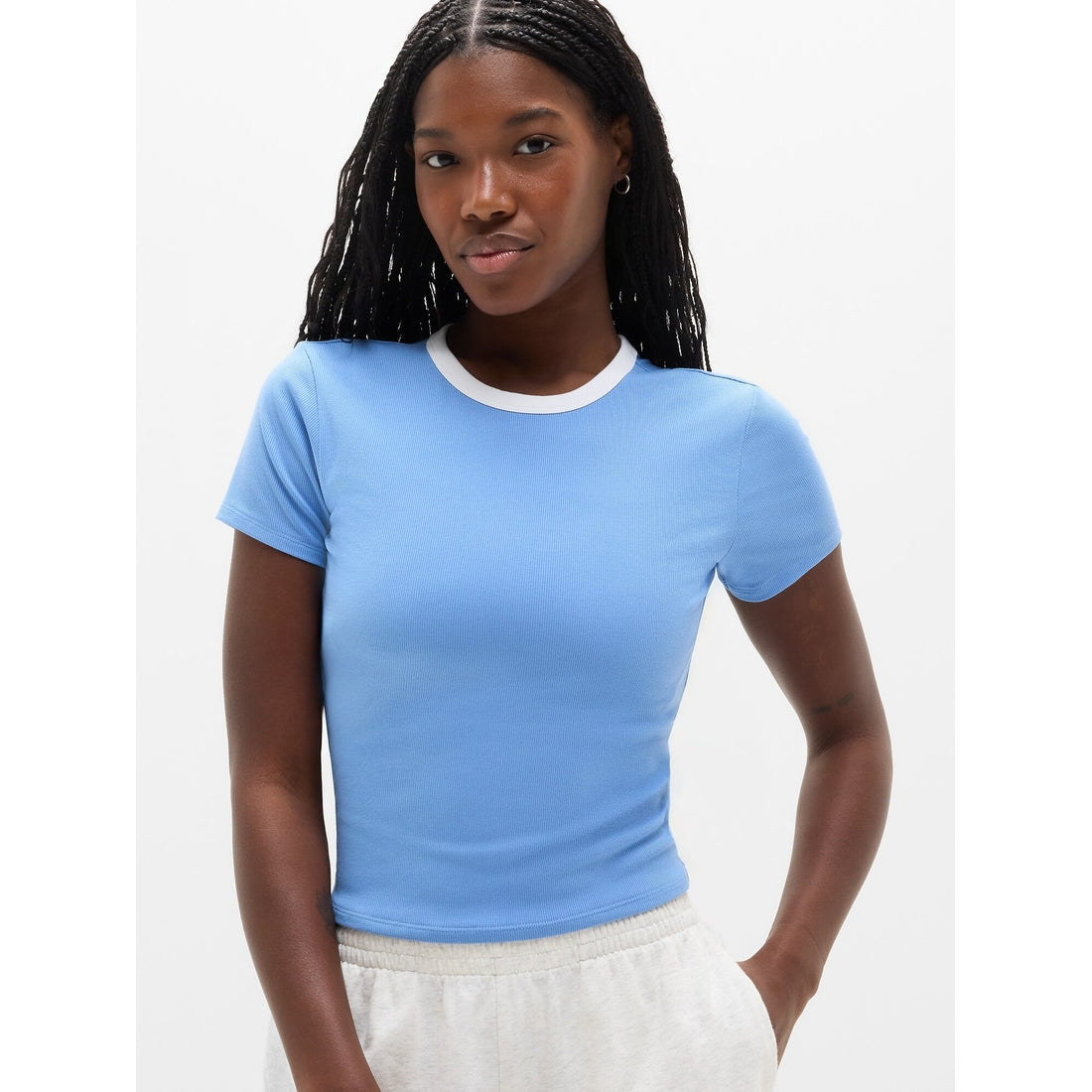 Women's Signature Rib Crop Tee