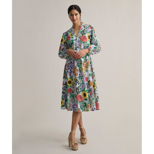 Stretch Cotton Floral Lucia Dress