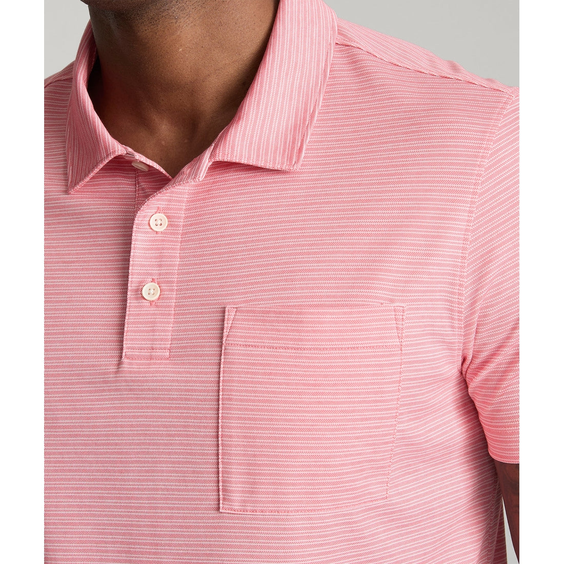 Striped Performance Polo