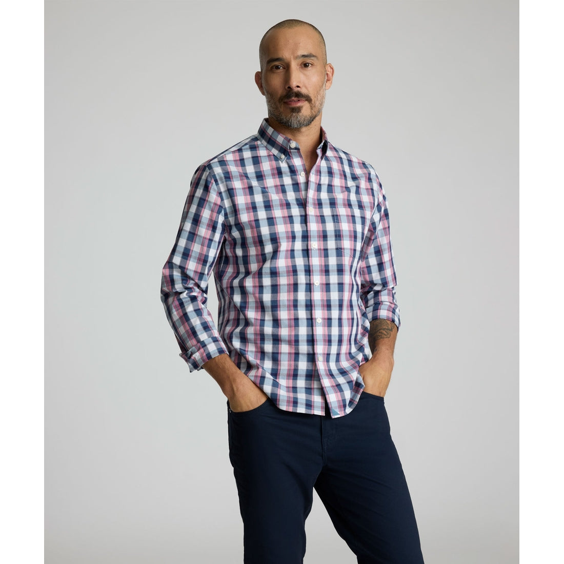 Wrinkle-Free Schwarz Shirt