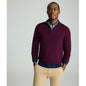 Textured Merino Wool Quarter-Zip Sweater