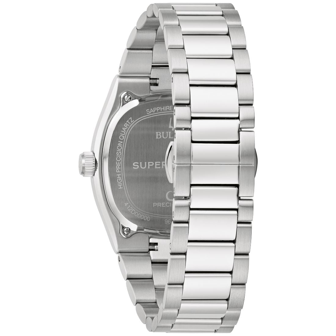 Bulova Men's Super Seville Stainless Steel Bracelet Watch 38mm