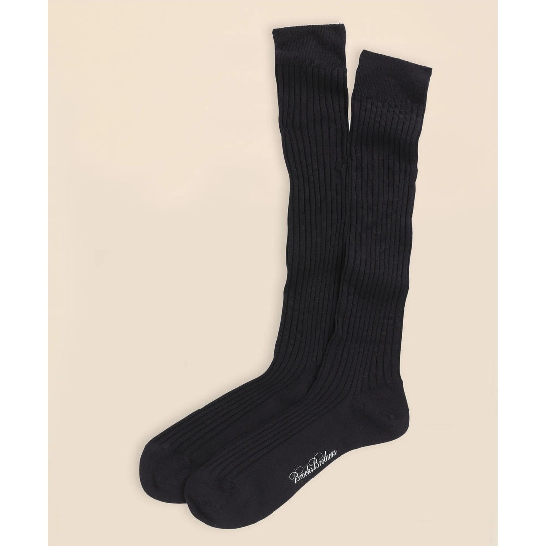 Merino Wool Ribbed Over-the-Calf Socks