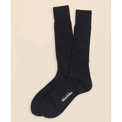 Merino Wool Ribbed Crew Socks