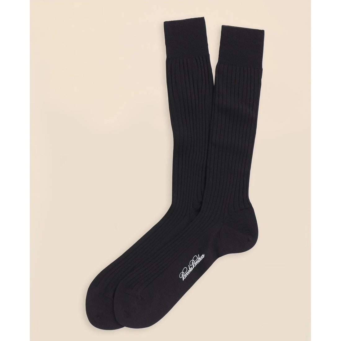 Merino Wool Ribbed Crew Socks