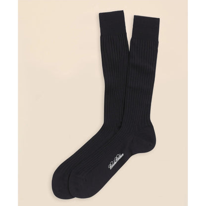 Merino Wool Ribbed Crew Socks