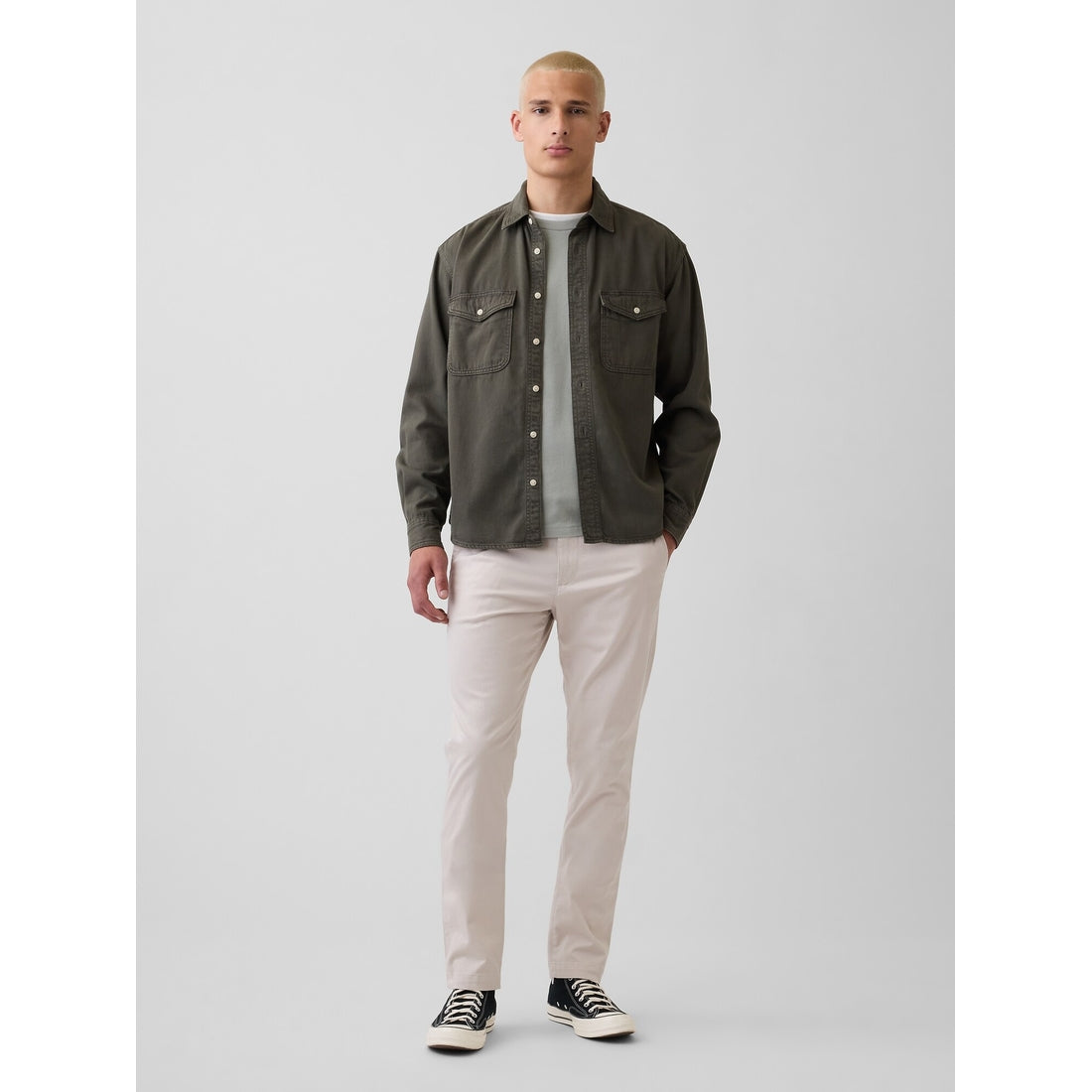 Men's Modern Slim Khakis