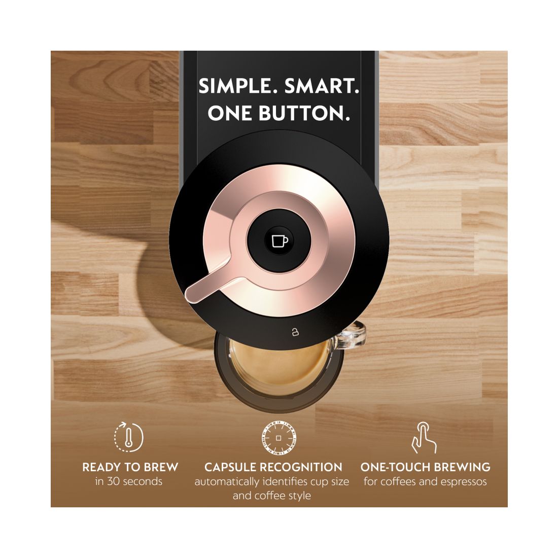 Nespresso Vertuo Next Premium Coffee and Espresso Machine by De'Longhi, Black Rose Gold with Aeroccino Milk Frother