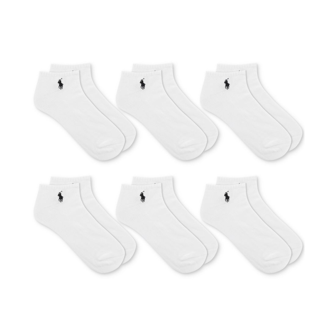Polo Ralph Lauren Men's 6-Pack Performance Sport Low Cut Socks