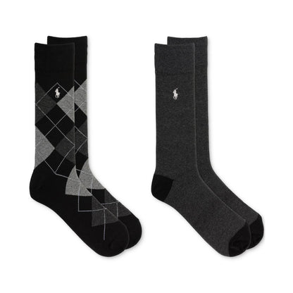 Polo Ralph Lauren Men's Argyle Slack Socks, 2-Pack