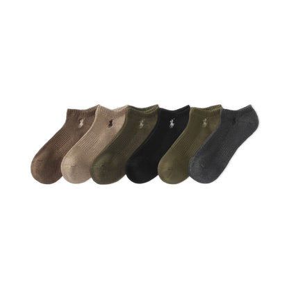 Polo Ralph Lauren Men's 6-Pack Performance Sport Low Cut Socks