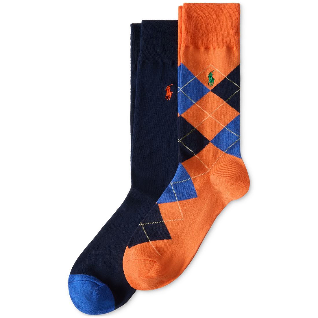 Polo Ralph Lauren Men's Argyle Slack Socks, 2-Pack