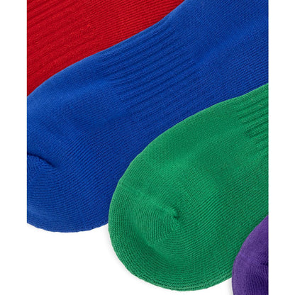 Polo Ralph Lauren Men's Color Logo Quarter Socks, 6-Pack