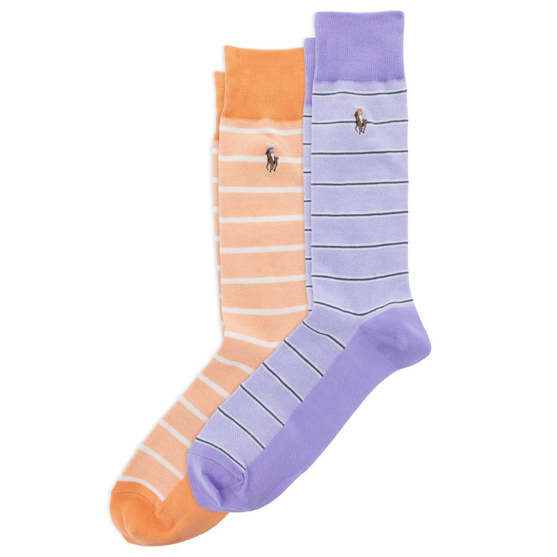 Polo Ralph Lauren Men's Hyde Park Oxford Stripe Socks, 2-Pack