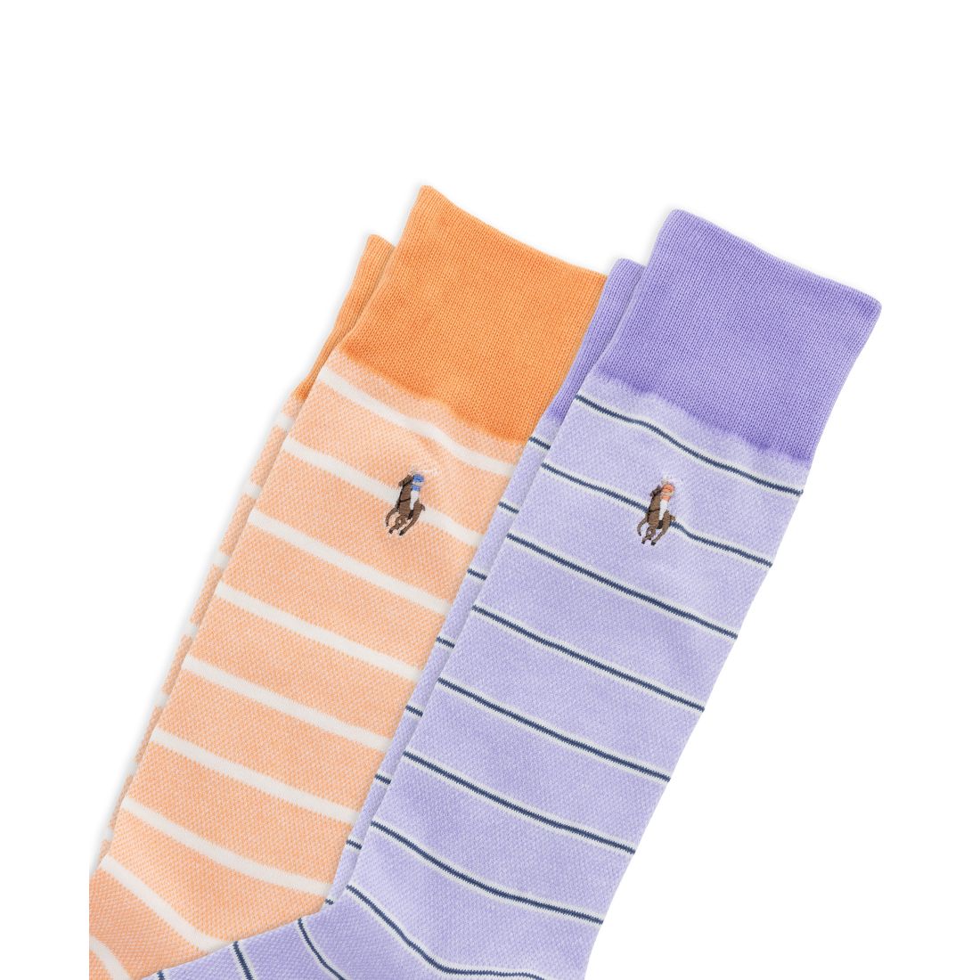 Polo Ralph Lauren Men's Hyde Park Oxford Stripe Socks, 2-Pack