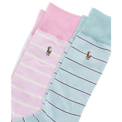 Polo Ralph Lauren Men's Hyde Park Oxford Stripe Socks, 2-Pack