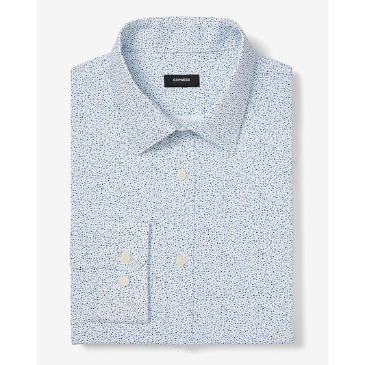 Slim Mini Floral Wrinkle-Resistant Everyday Performance Dress Shirt
